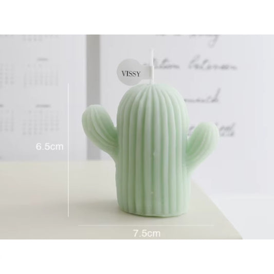 Sage and sea salt Scented Candle Cactus Tree Soy Wax Home Decor