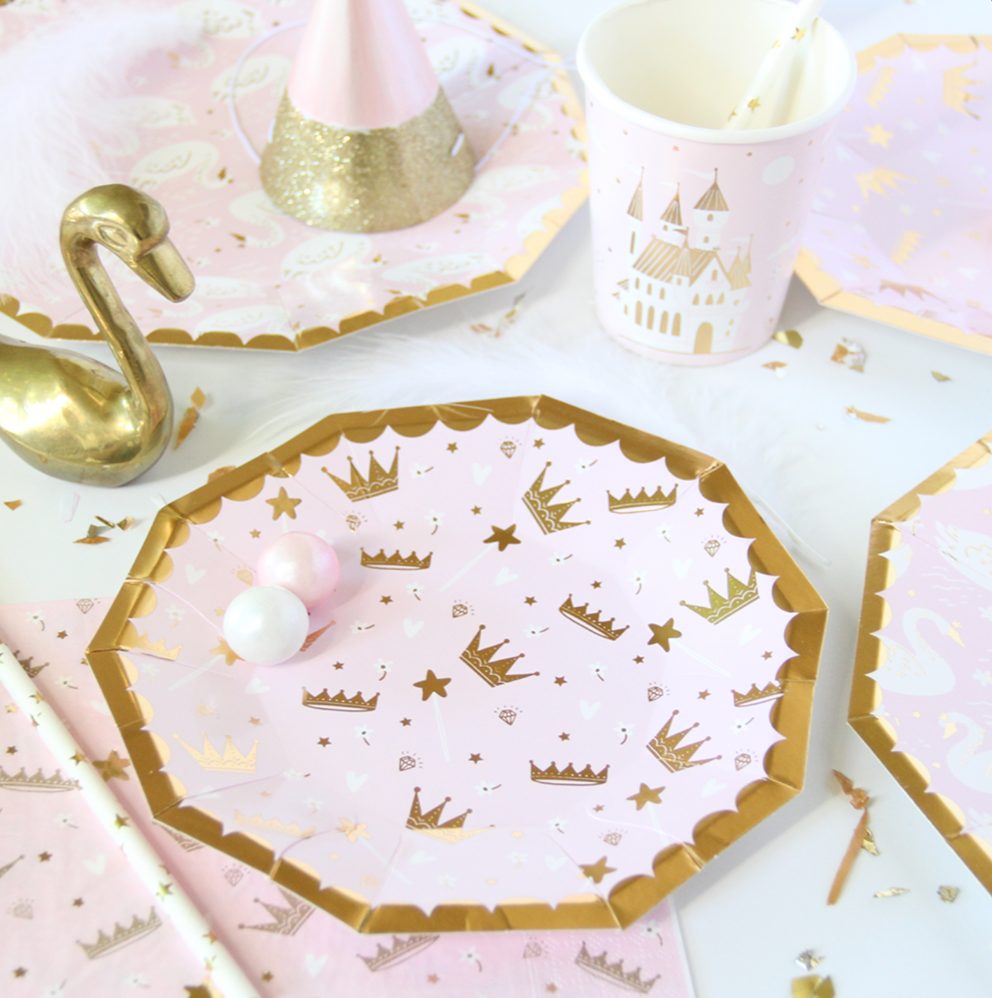 Sweet Princess Swan Tableware Set