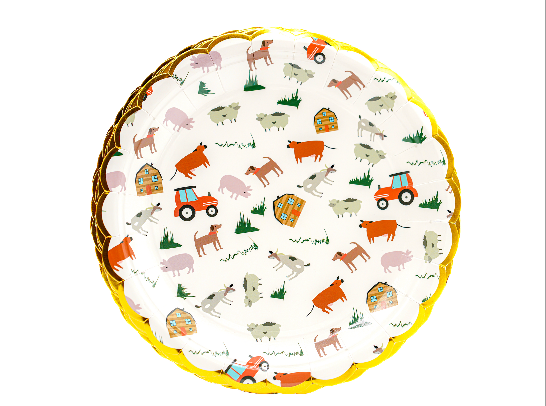 Barnyard Theme 7 Inch Paper Plates Set