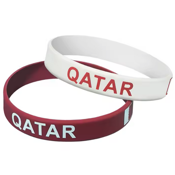 Qatari Flag Silicone Bracelet