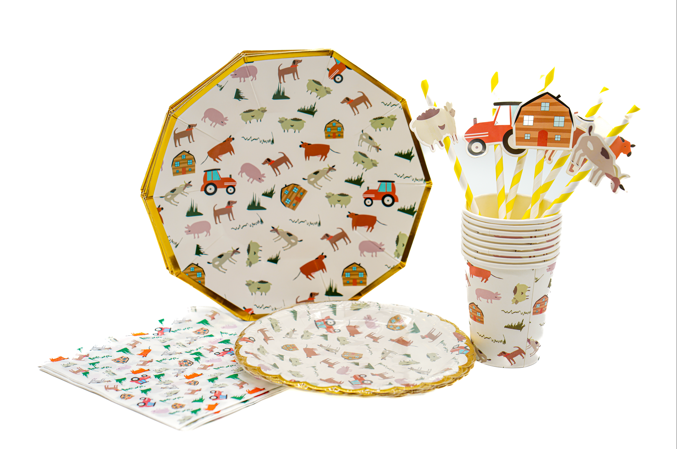 Barnyard Theme Tableware Set