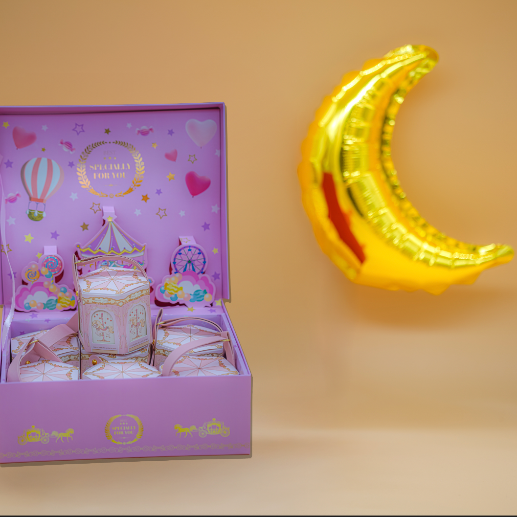 Gergaoun Carousel Boxes - Big box and 12 carousel box with candy