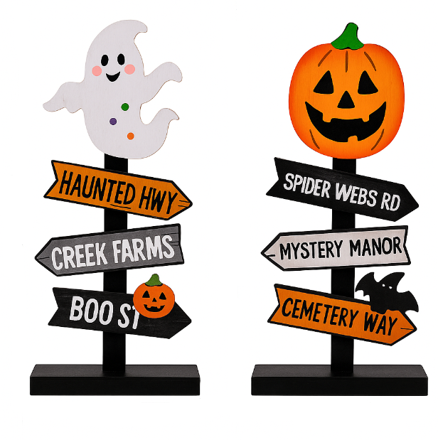 Spooky Standing Sign 1 Pc