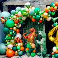 Load image into Gallery viewer, Dinosaur-Themed Birthday Party Balloon Garland Kit
