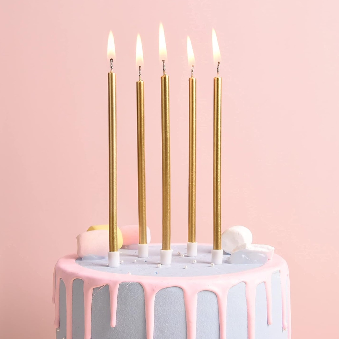 Dazzling Gold Candles