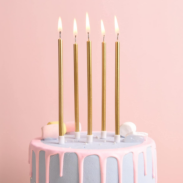 Dazzling Gold Candles