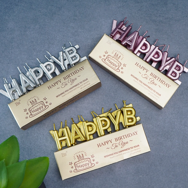 Happy Birthday Letters Candles