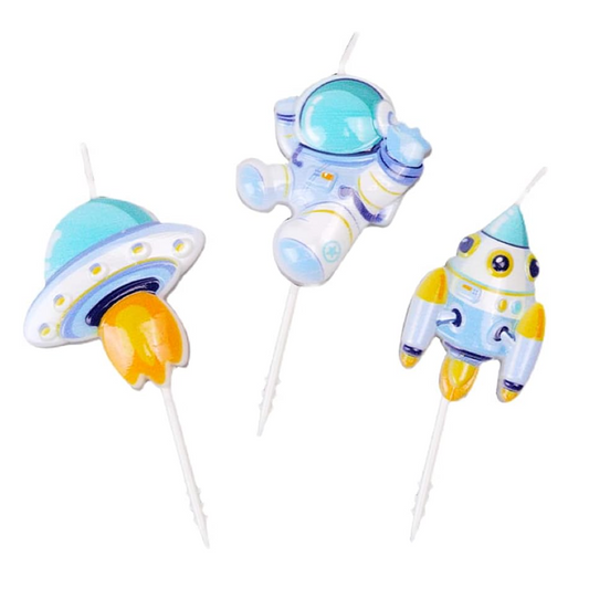 Spaceman Birthday Candles