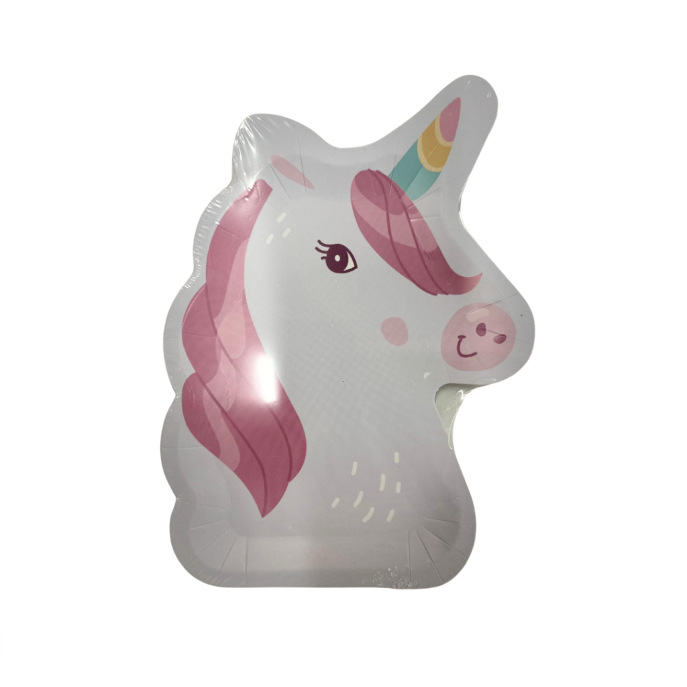 Unicorn Shaped Plate Set 8 pcs