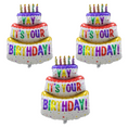 Load image into Gallery viewer, Colorful Cake Metallic Balloons
