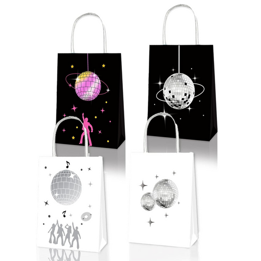 Disco Ball Theme Party Favor Gift Bags Set