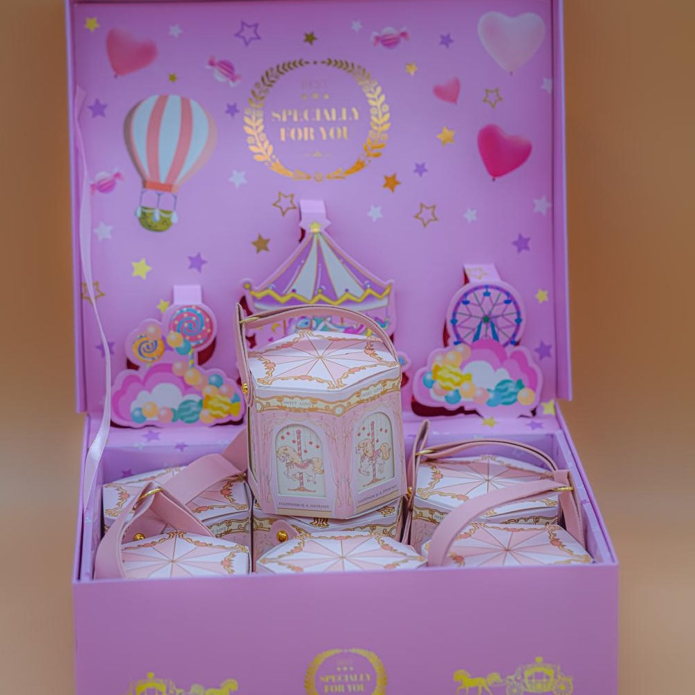 Garangao Carousel Boxes - Big box and 12 carousel box with candy