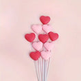Load image into Gallery viewer, Heart Shaped Cup Cake Topper 5pcs per Set
