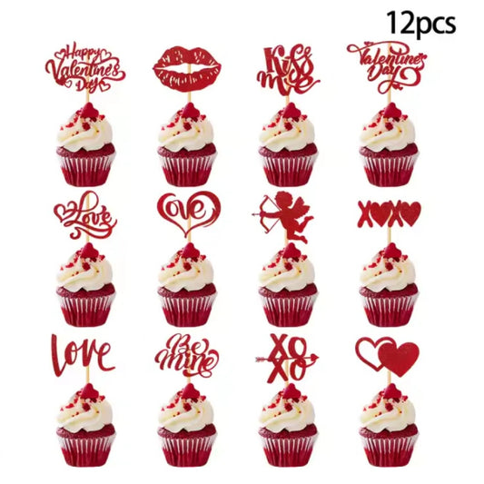 Celebrating Love Cupcake Toppers