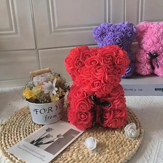 Valentine Red Rose Bear