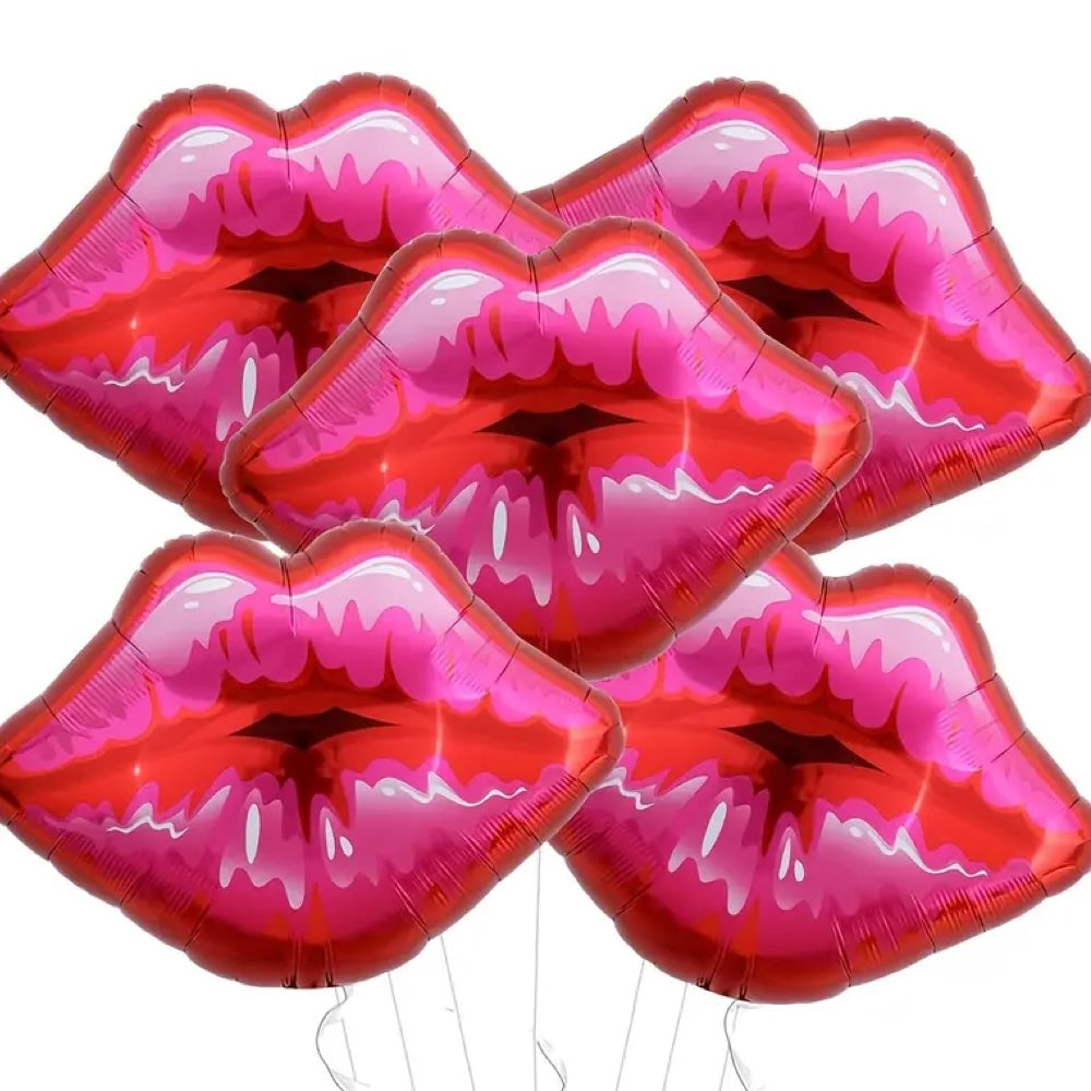 1 Pc Helium Sweet Lips Foil Balloon