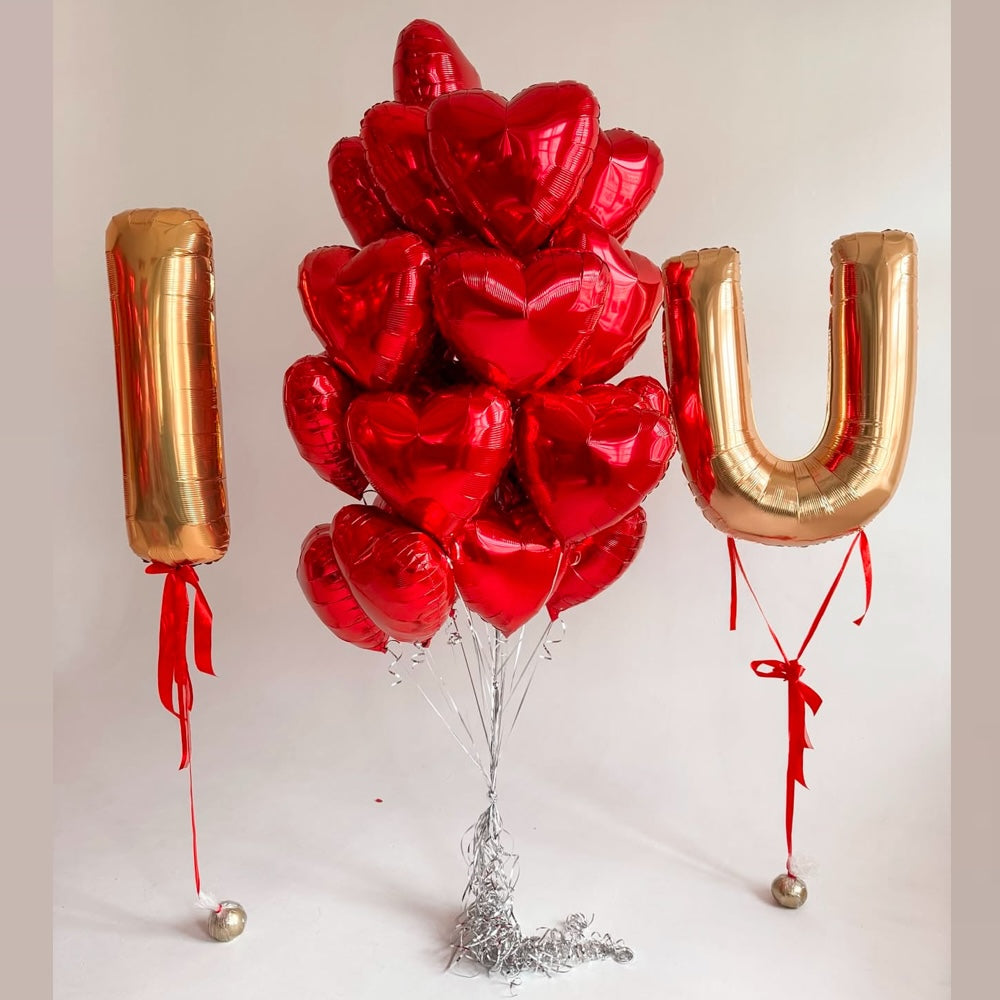I Love You Helium balloon Set