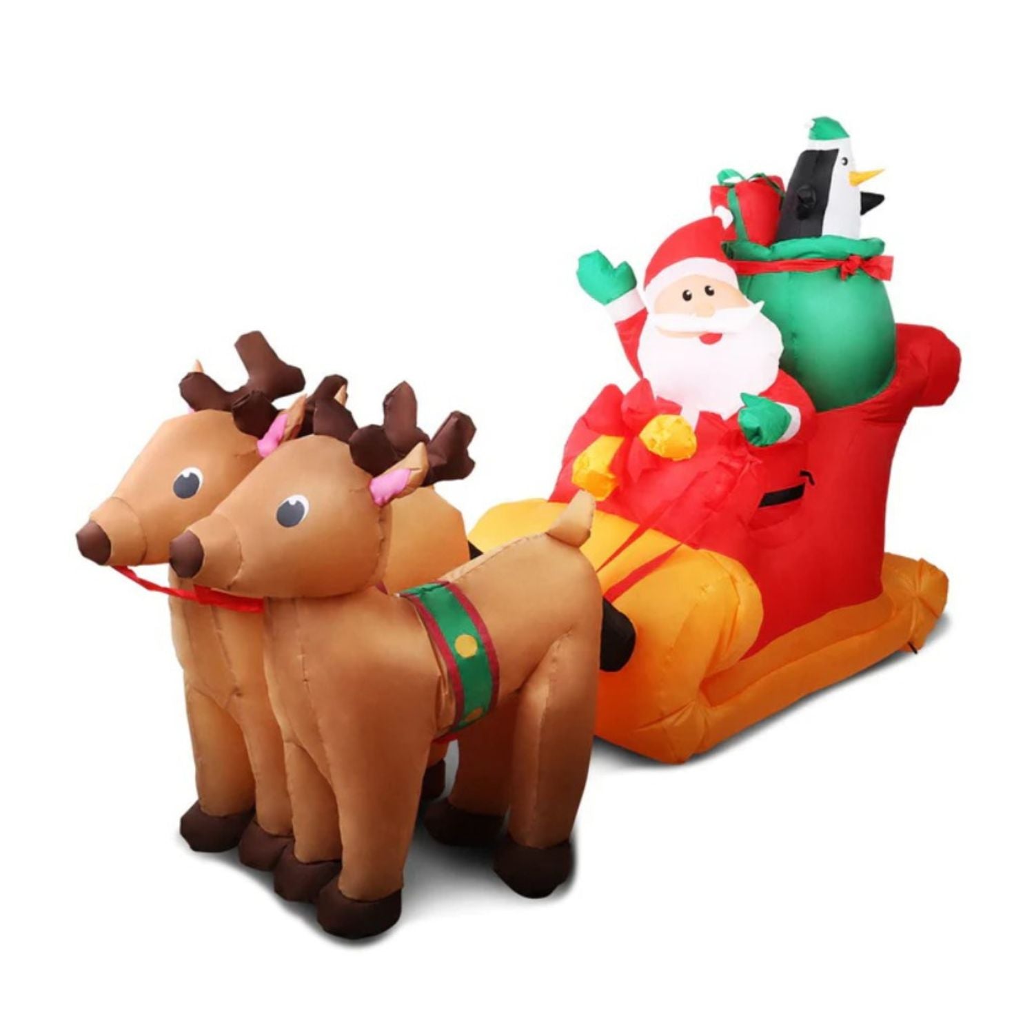 Christmas Inflatable Santa Sleigh Ride Reindeer 2.2 meters – Ribbontique