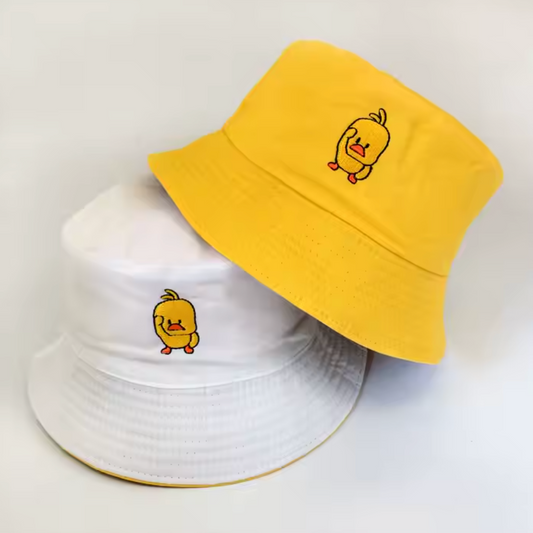 White & Yellow Bucket Hat
