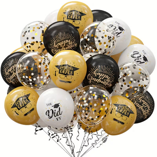 Graduation Helium Balloon Set of 10 Balloons