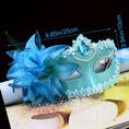 Load image into Gallery viewer, Elegant Lily Flower Mask for Parties
