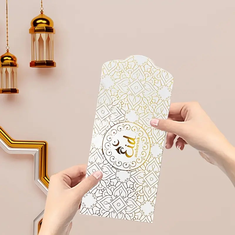 Eid Money Envelopes 17.53 x 8.89 cm Gold