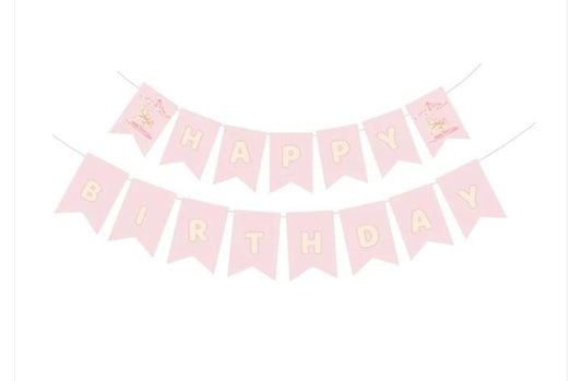 Enchanted Carousel Theme Happy Birthday Banner