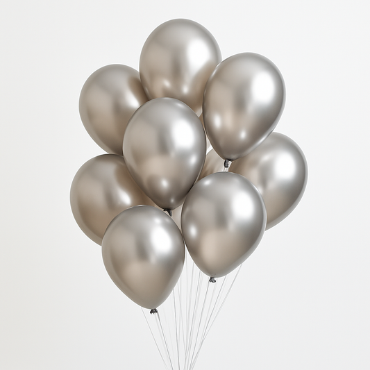 Silver Helium Ballon Bunch-20pcs