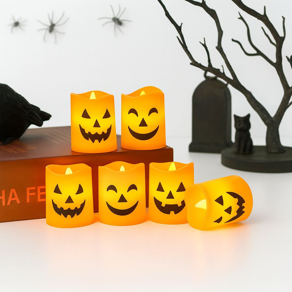 Spooky Candle Lights 6 pcs