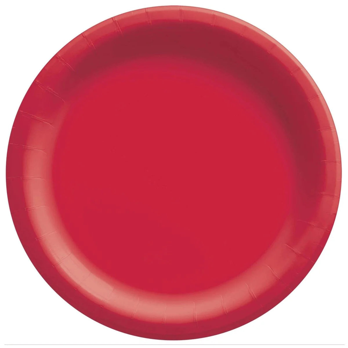 Red Round 9 Inch Paper Plates