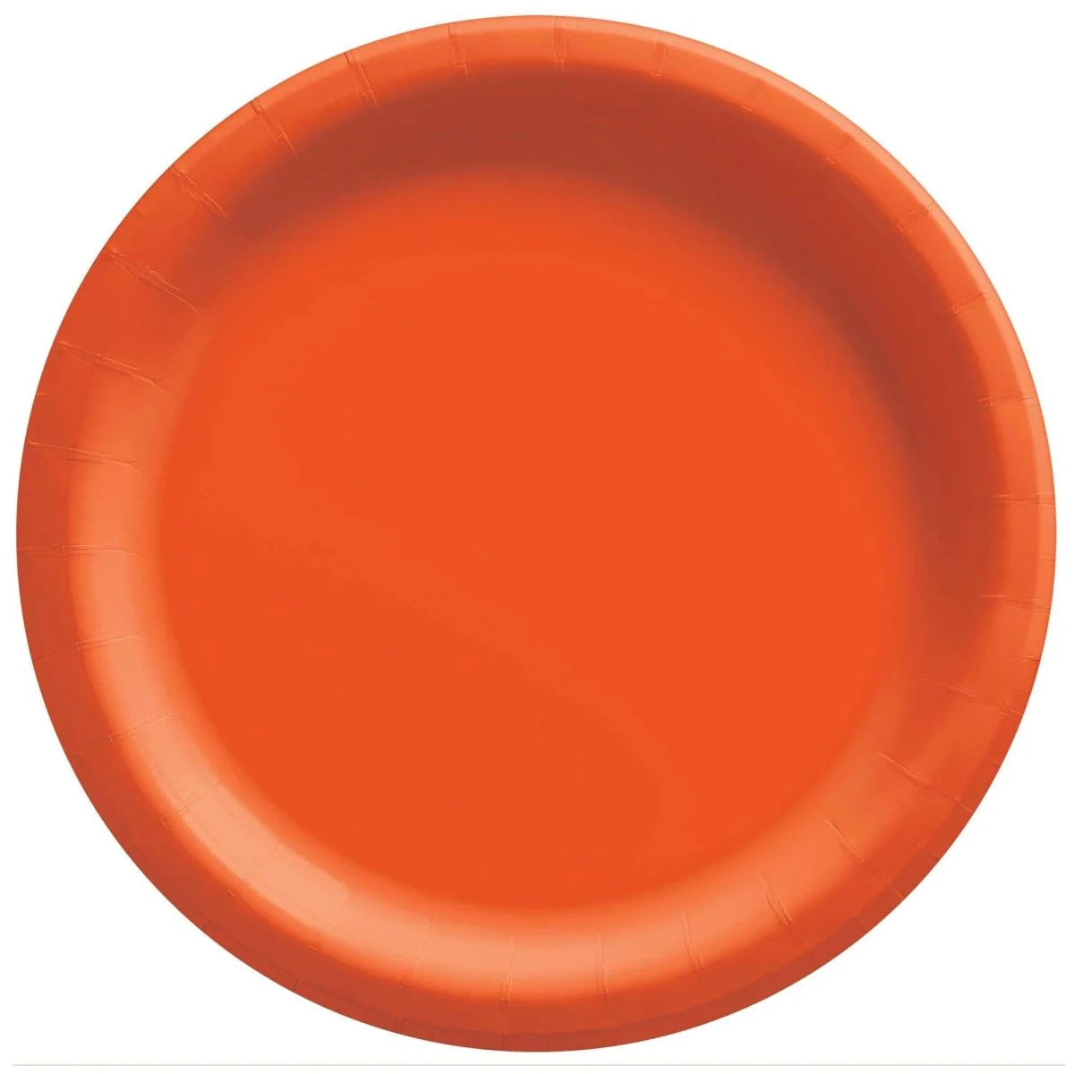 Orange Round 9 Inch Paper Plates