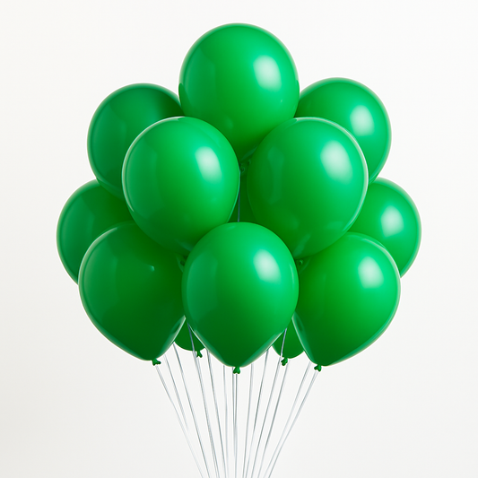 Green Helium Ballon Bunch-20 Pcs