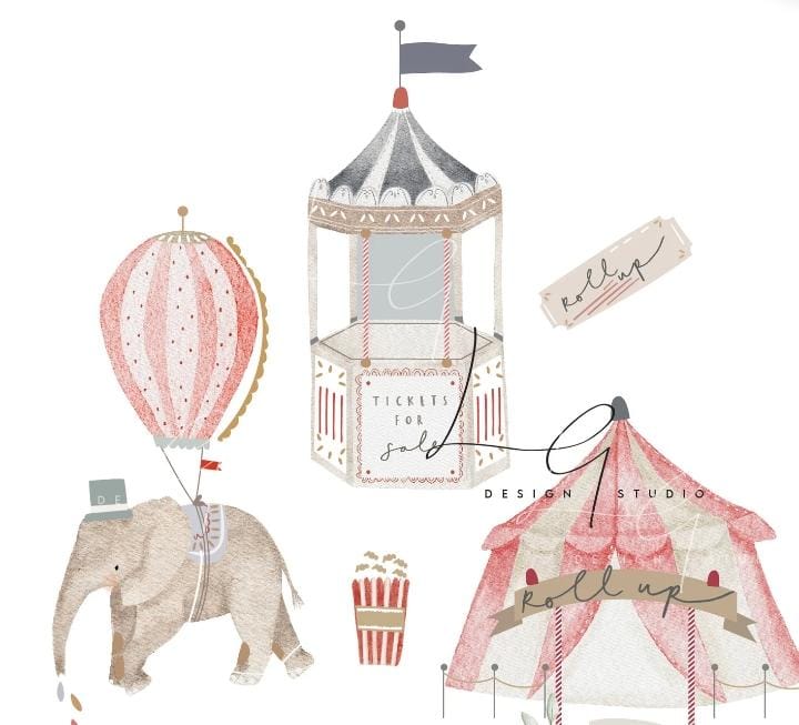 Circus Theme Cake Toppers