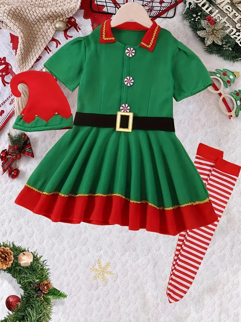 Christmas Elf Costume for Females & Girls