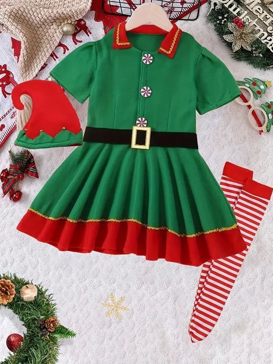 Christmas Elf Costume for Females & Girls