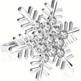 Load image into Gallery viewer, Christmas Snow Floke Napkins Ring Silver
