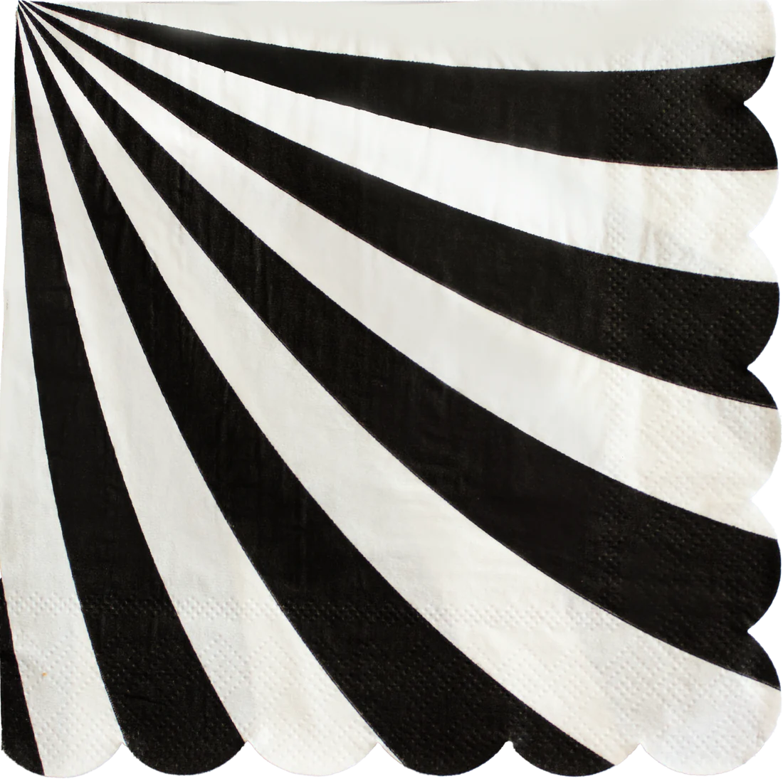 Black Swirl Paper Napkins Set