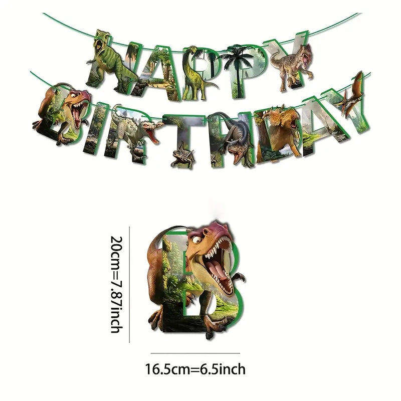 Dinosaur Adventure Party Banner