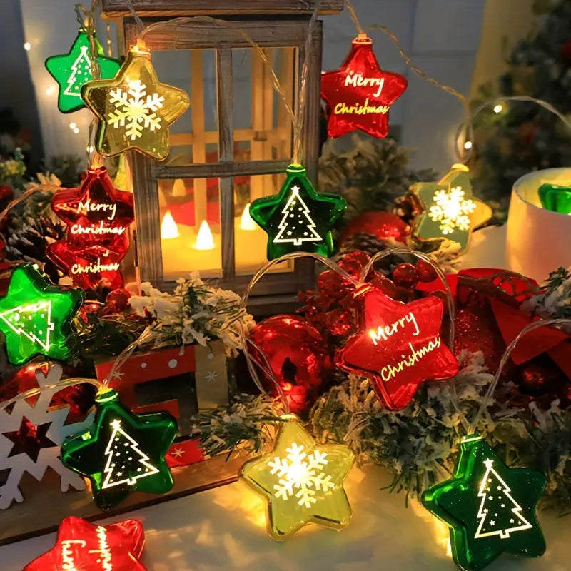 Christmas 3 m 20 lamp battery model Star light String Decoration