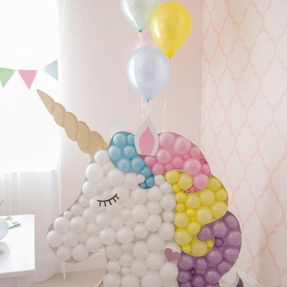 Unicorn Balloon Mosaic