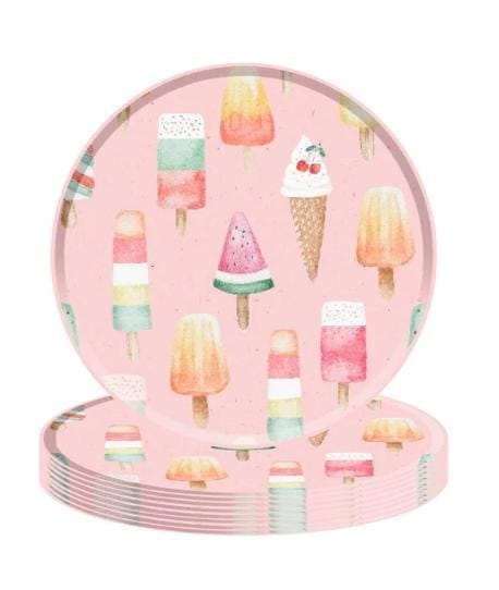 Candly Land Frosty Popsicles  9 Inch Paper Plates
