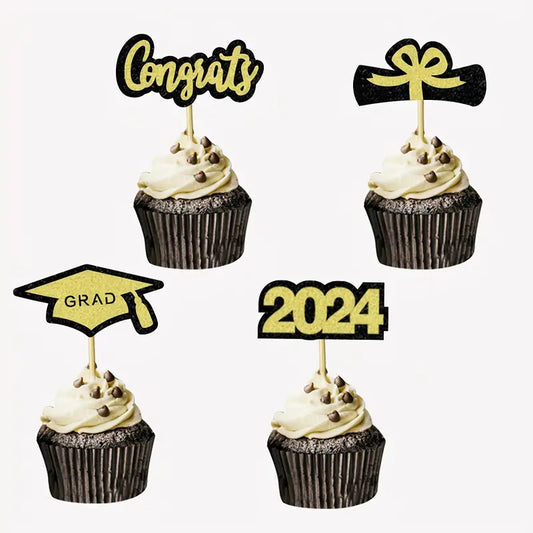 Graduation Cupcake Toppers Set