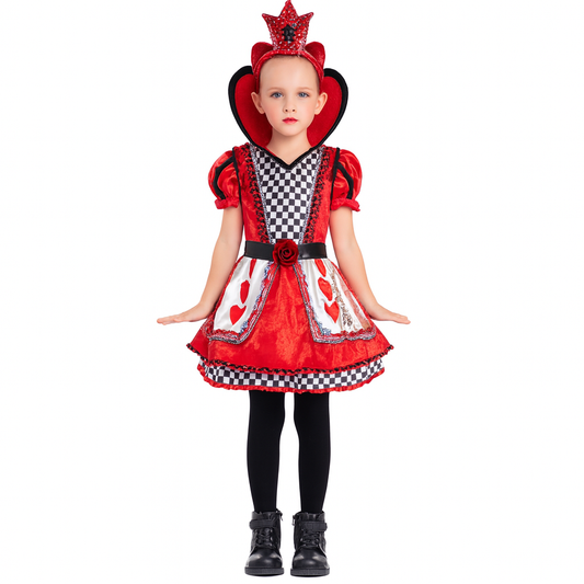 Queen of Hearts Girls Costume