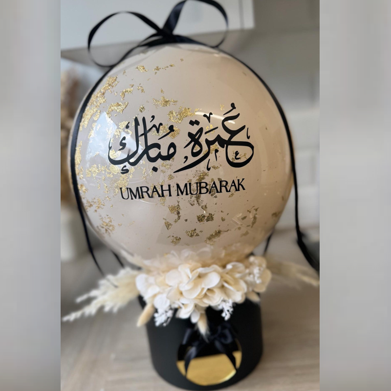 Eid Al Adha - Umrah Mubarak Luxury Bobo Arrangment Black