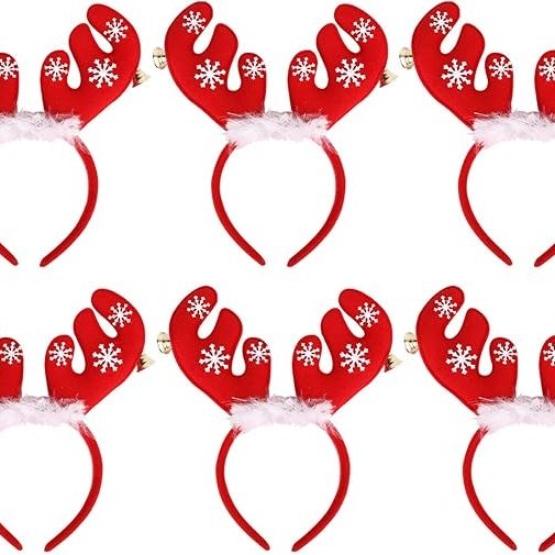 Christmas Red Reindeer Headband