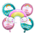 Load image into Gallery viewer, Happy Birthday Foil Rainbow Decorations Set
