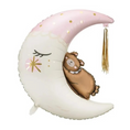 Load image into Gallery viewer, Sleepy Teddy Bear & Moon Pink
