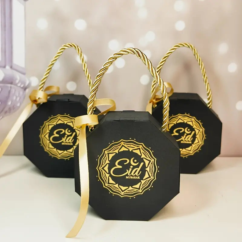Eid Mubarak Gift Bags black - 1 Pc