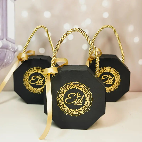 Eid Mubarak Gift Bags black - 1 Pc