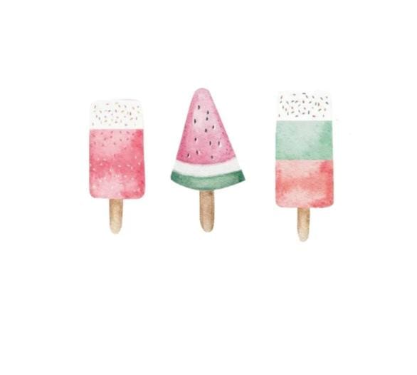 Candly Land Frosty Popsicles Cupcake Toppers